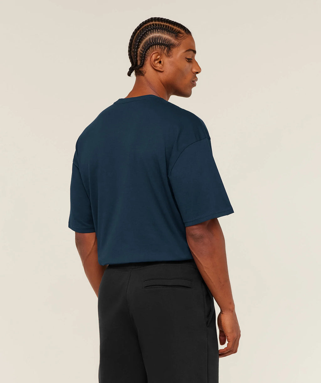 Gymshark Crest Oversized T-Shirt - Navy