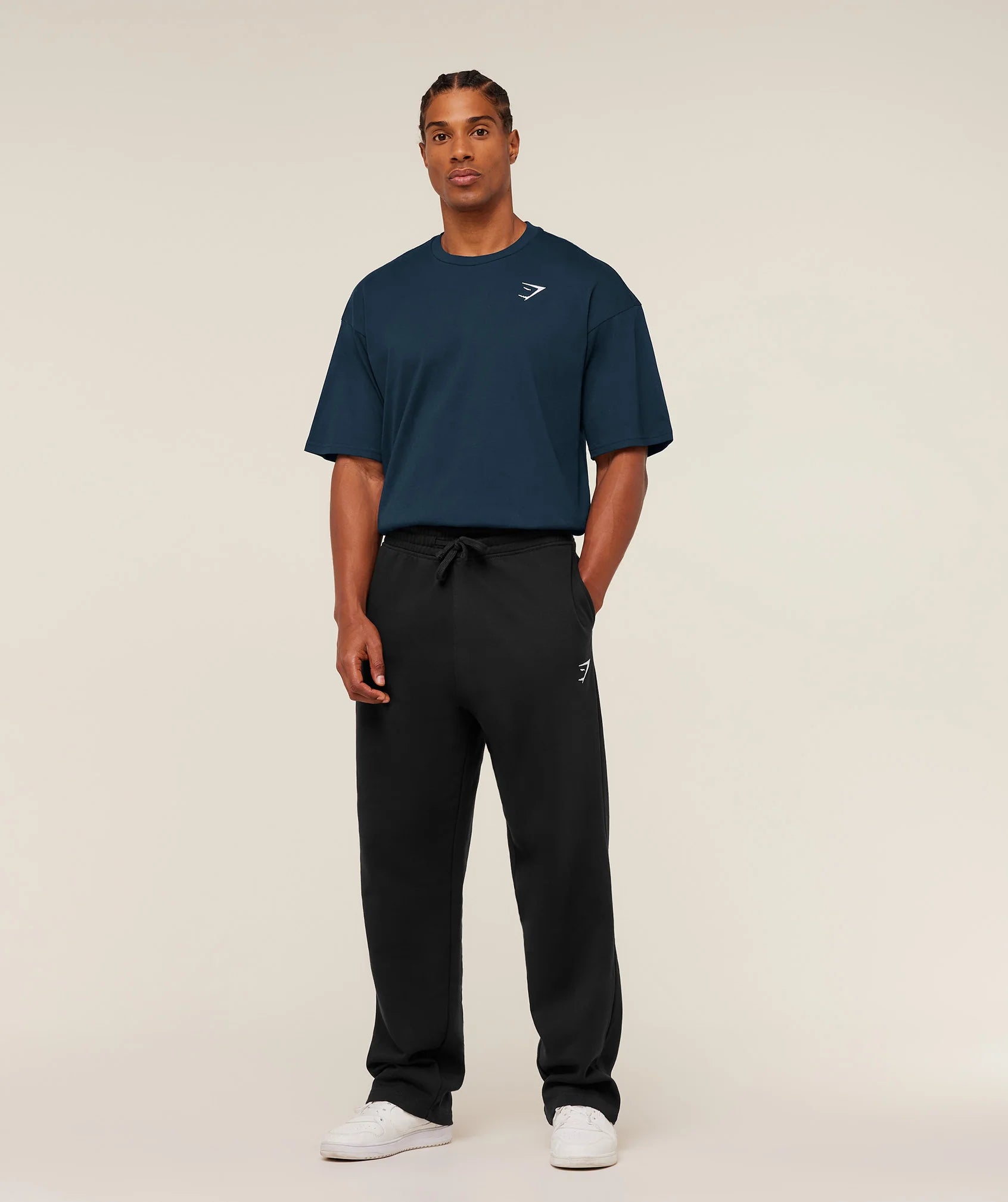 Gymshark Crest Oversized T-Shirt - Navy