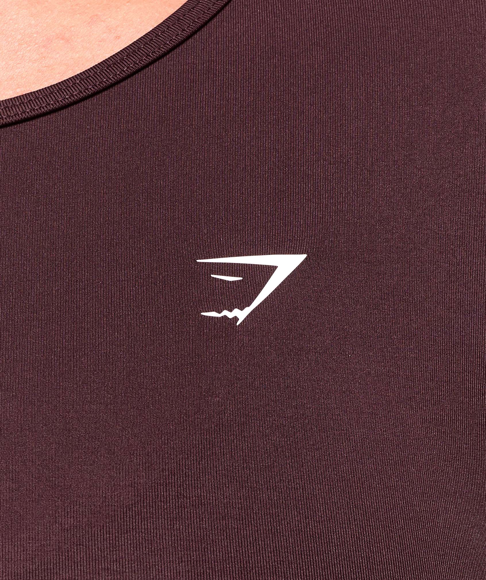 Gymshark Everyday Seamless Long Sleeve Crop Top- Cherry Purple