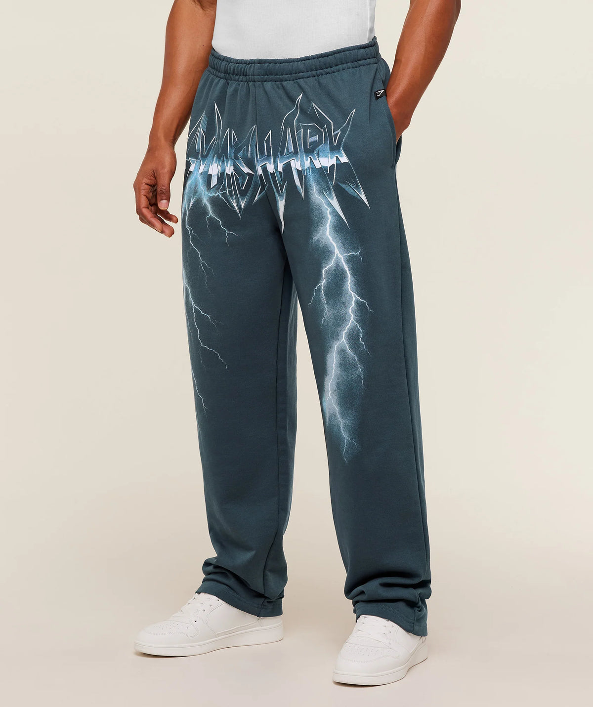 Gymshark Eagle Band Style Graphic Straight Leg Pants