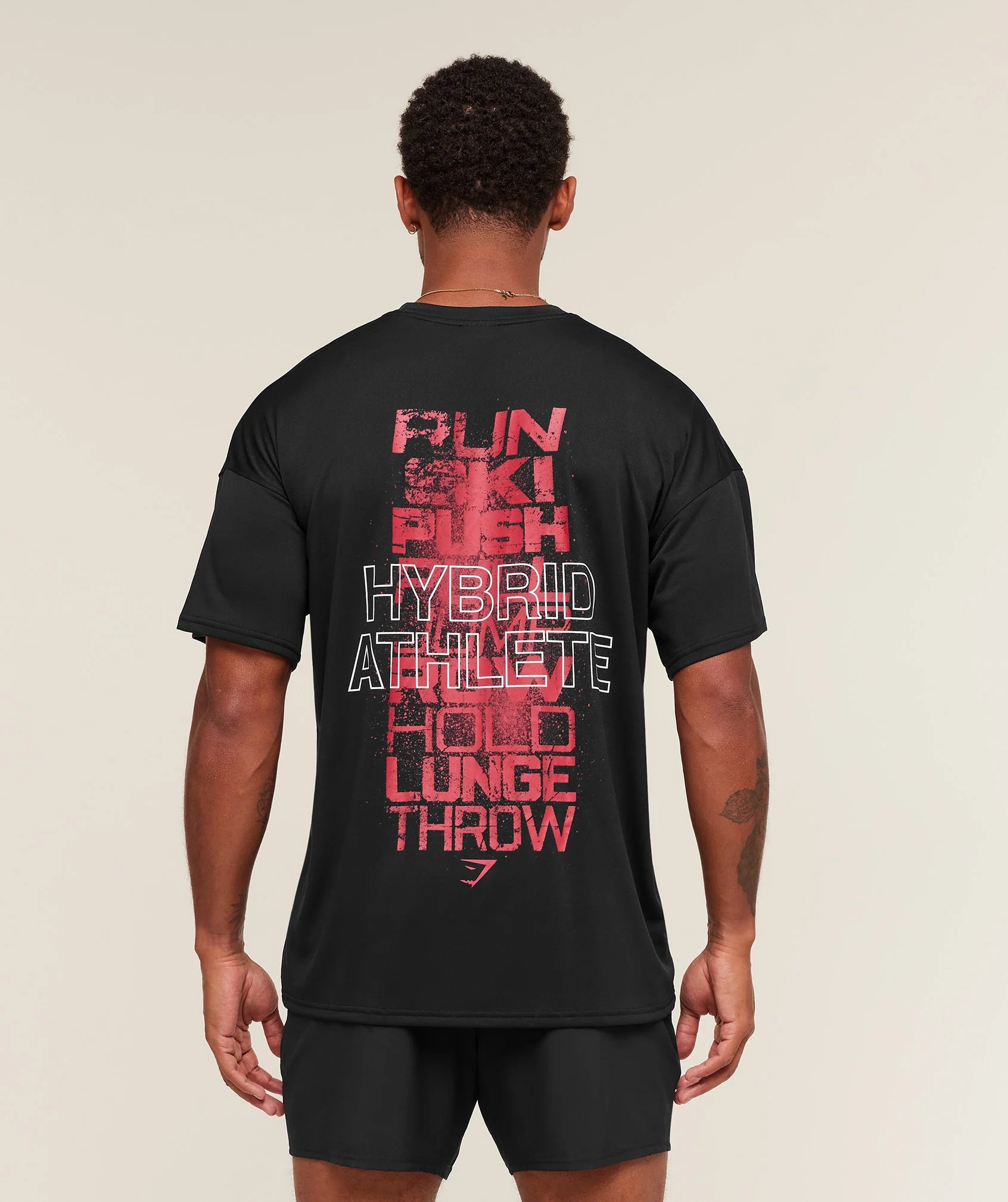 Gymshark Hybrid Athlete T-Shirt - GS Black