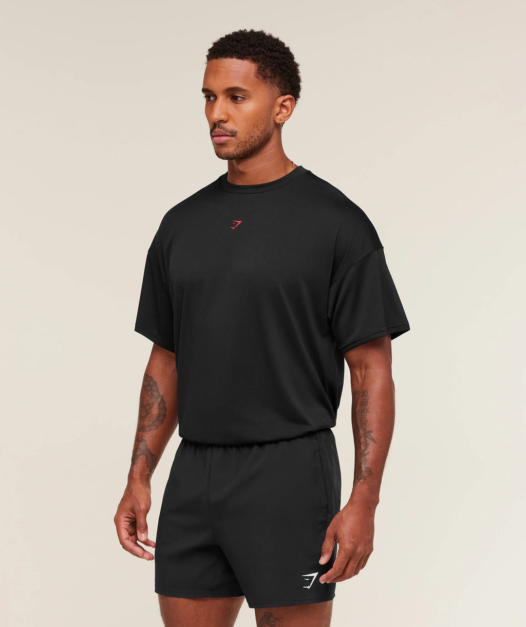 Gymshark Hybrid Athlete T-Shirt - GS Black