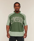 Gymshark Collective Mesh Wordmark Jersey - Olive Green