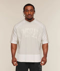 Gymshark Collective Mesh Wordmark Jersey - Soft White