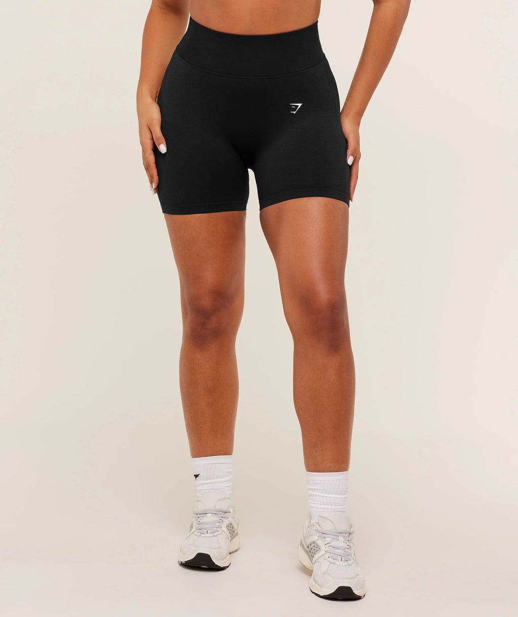 Gymshark Lift Seamless Shorts - Black Marl