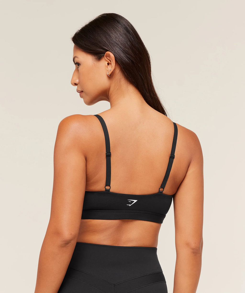 Gymshark Balcony Peekaboo Sports Bra- Black
