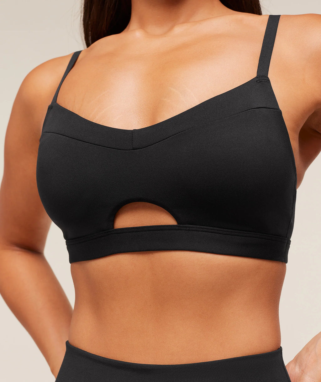 Gymshark Balcony Peekaboo Sports Bra- Black