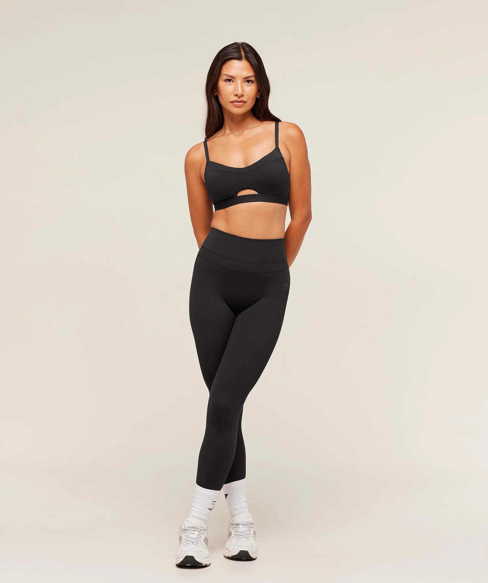 Gymshark Balcony Peekaboo Sports Bra- Black