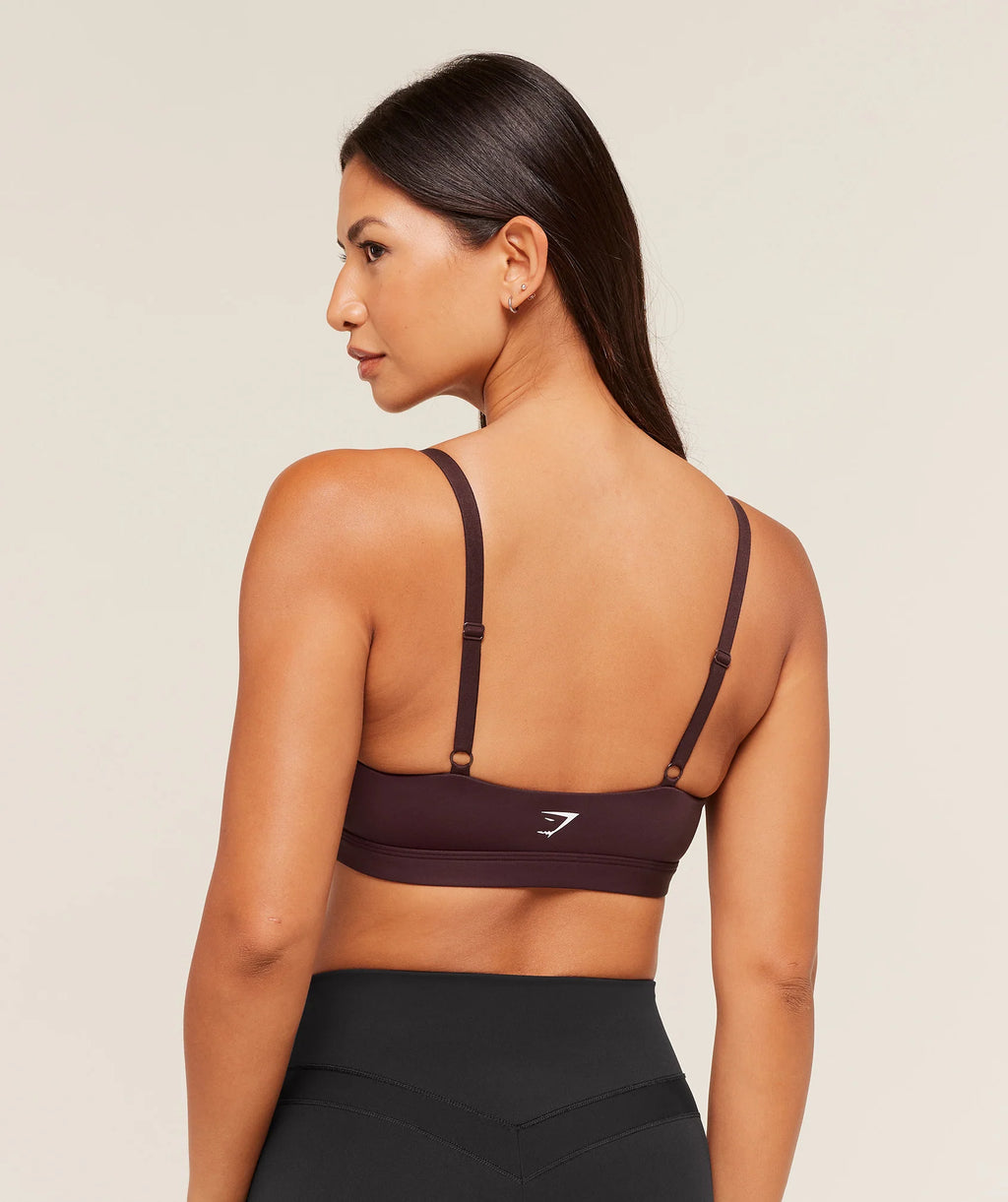 Gymshark Balcony Peekaboo Sports Bra- Cherry Purple
