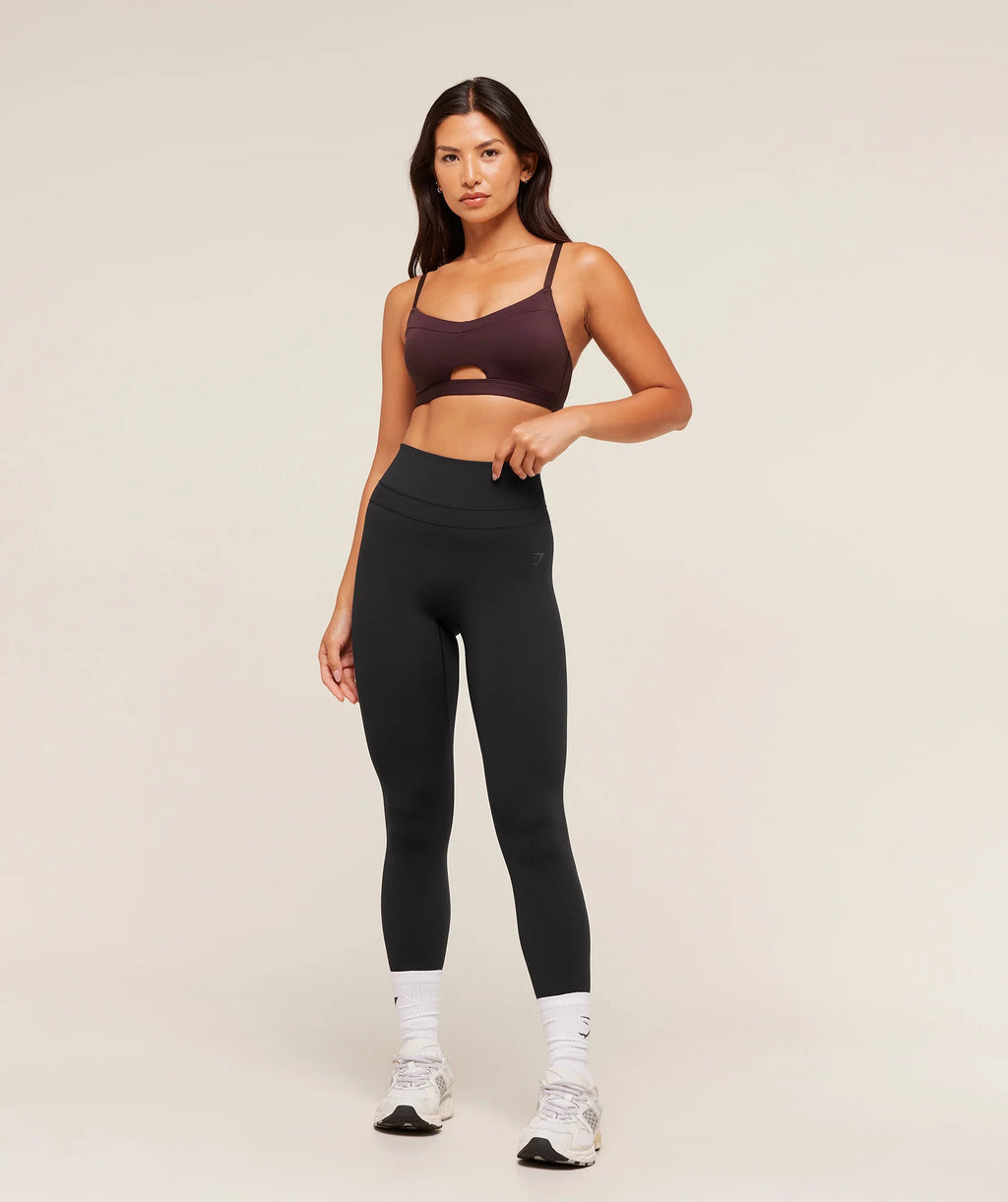 Gymshark Balcony Peekaboo Sports Bra- Cherry Purple
