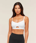 Gymshark Balcony Peekaboo Sports Bra- White