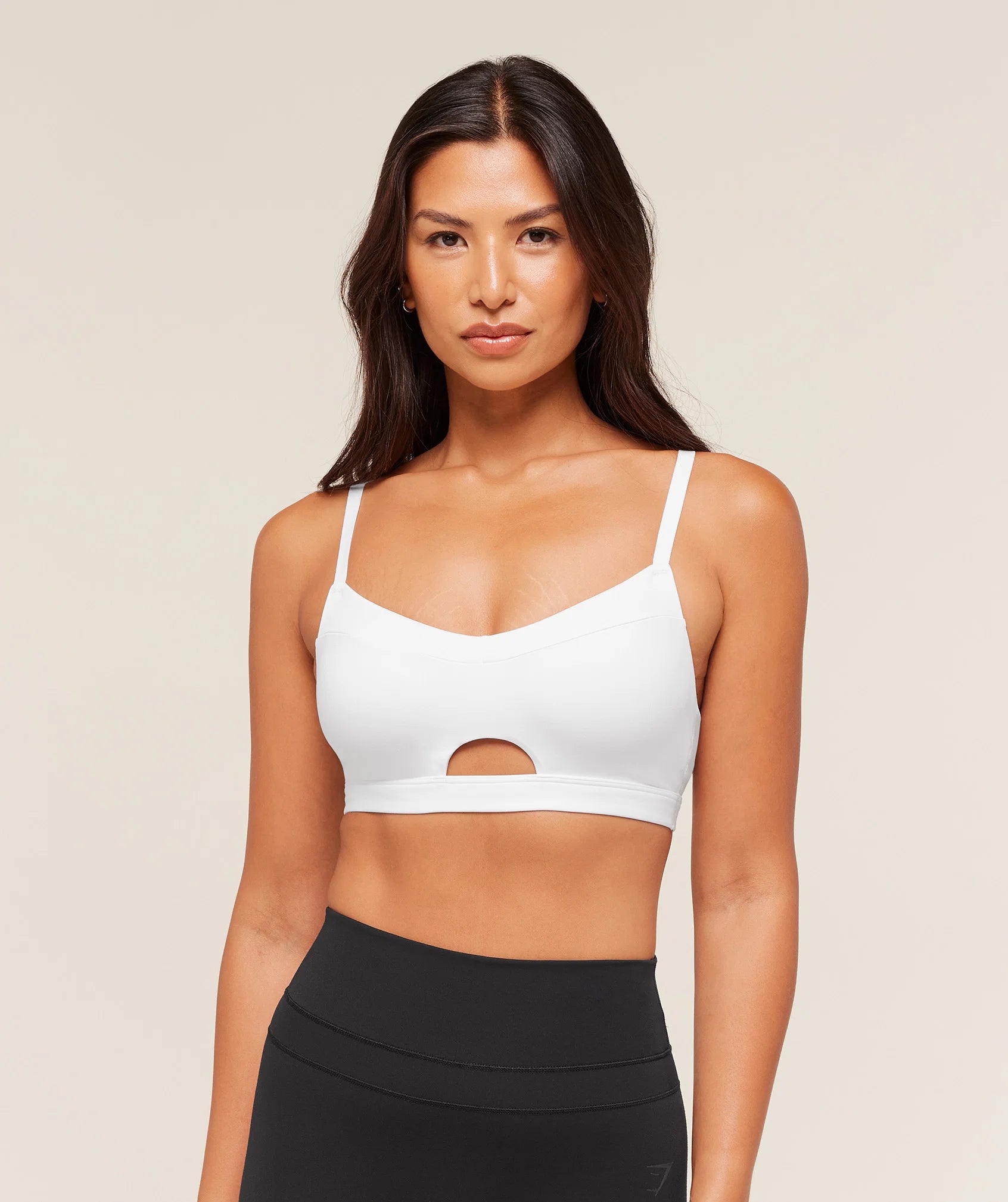Gymshark Balcony Peekaboo Sports Bra- White