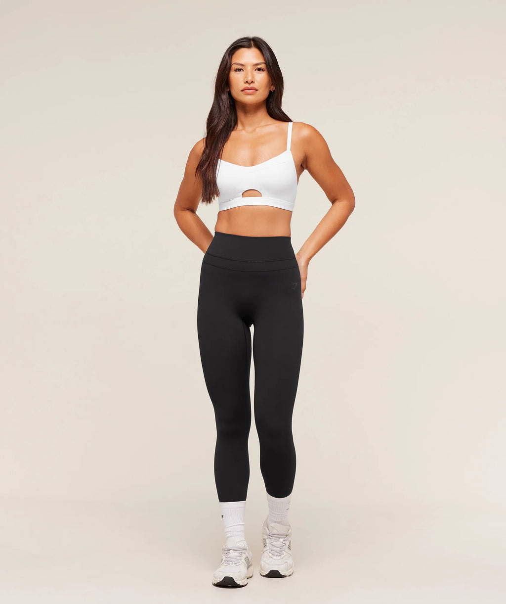 Gymshark Balcony Peekaboo Sports Bra- White