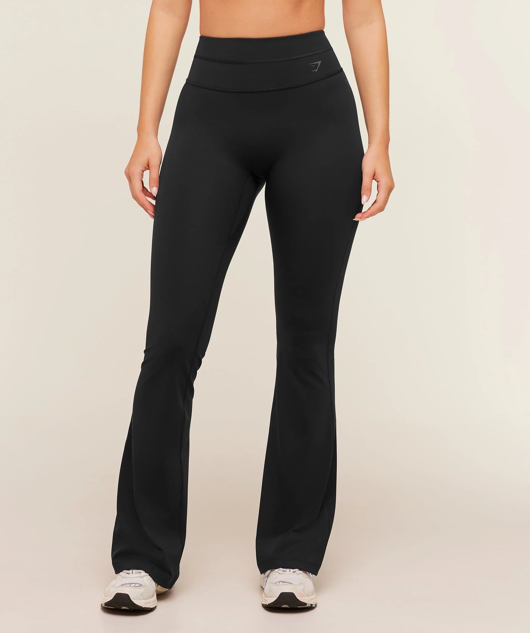 Gymshark Crossover Back Flared Leggings - Black