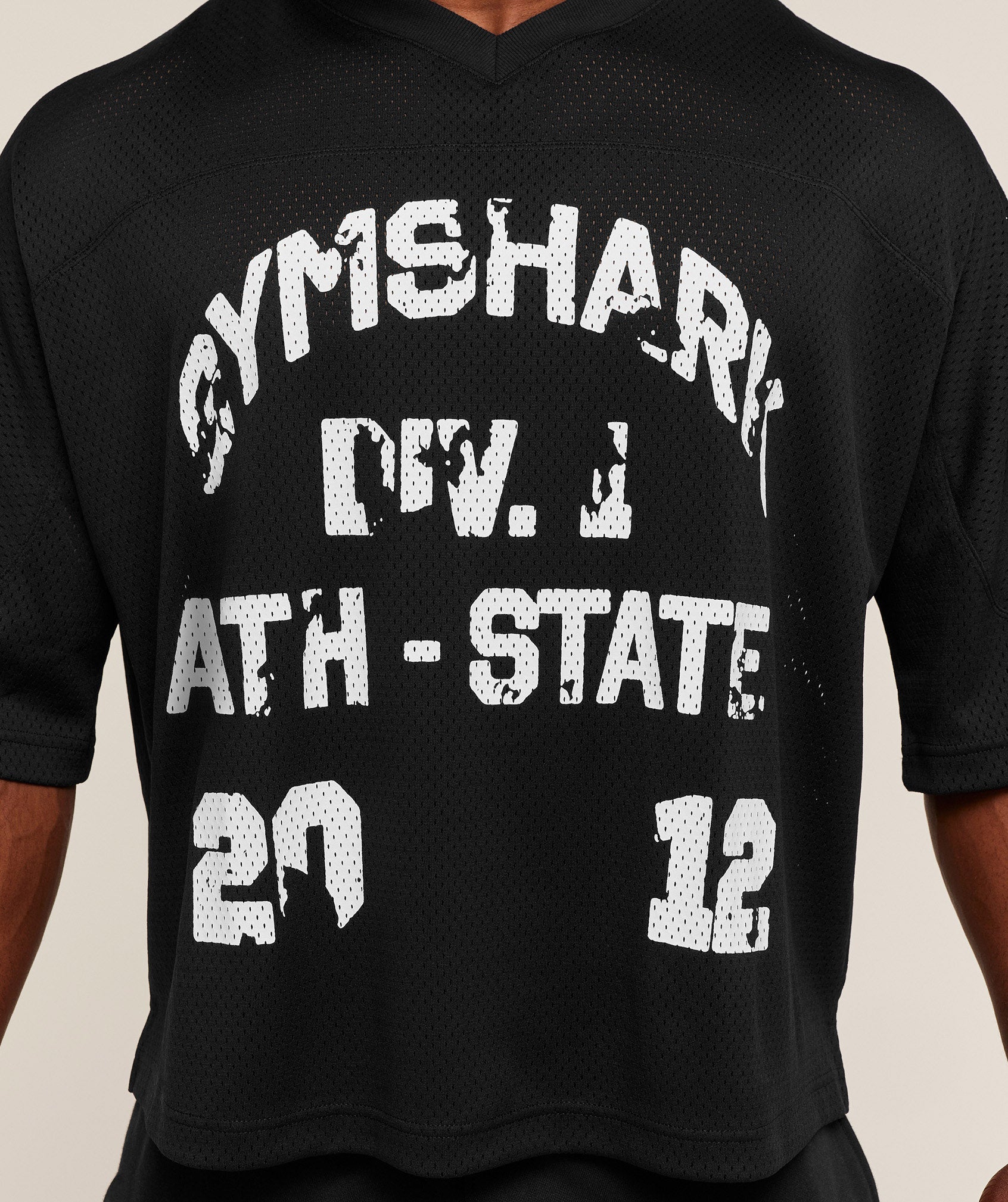 Gymshark Graphic Mesh Oversized T-Shirt