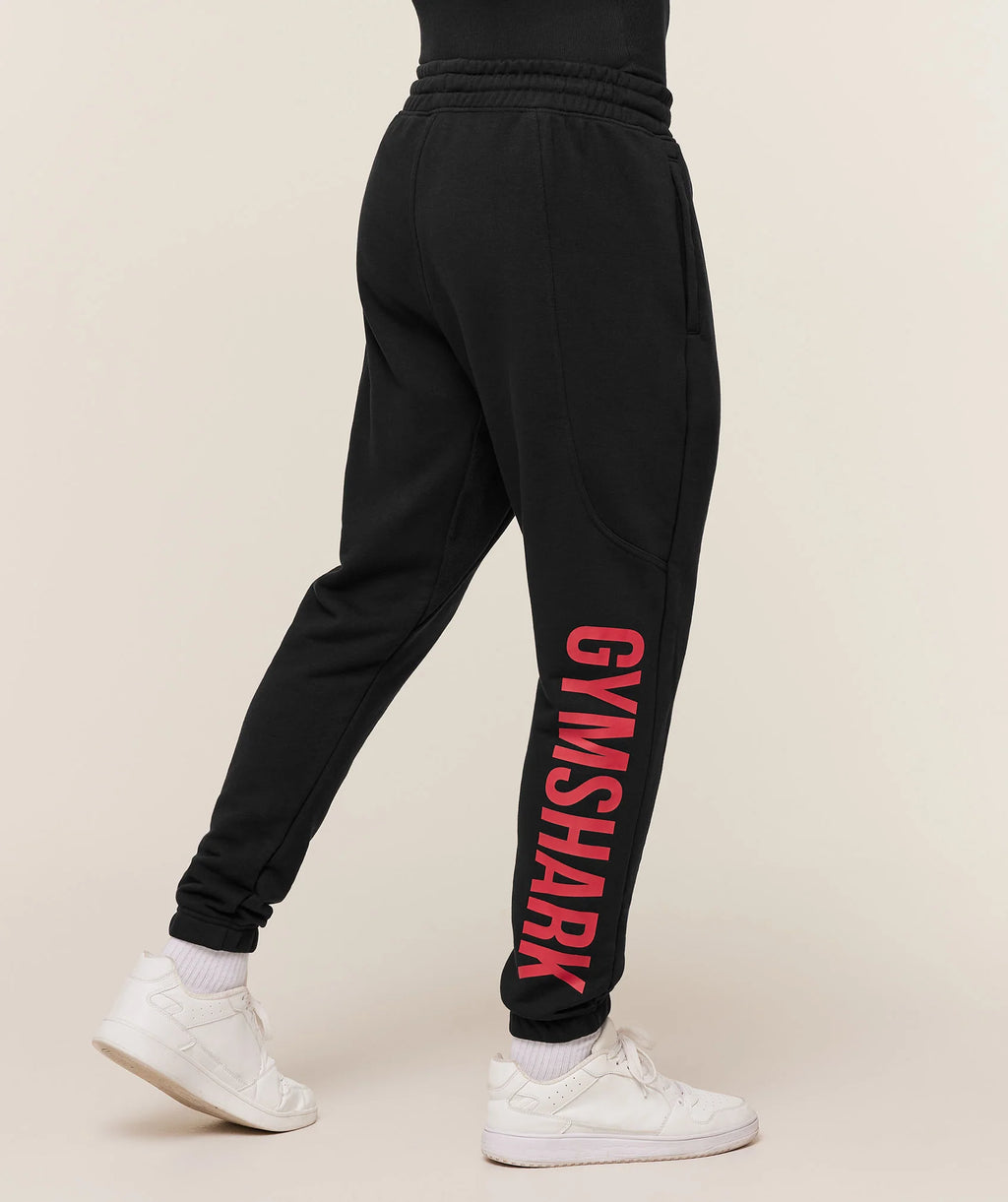Gymshark Power Red Wordmark Black Jogger