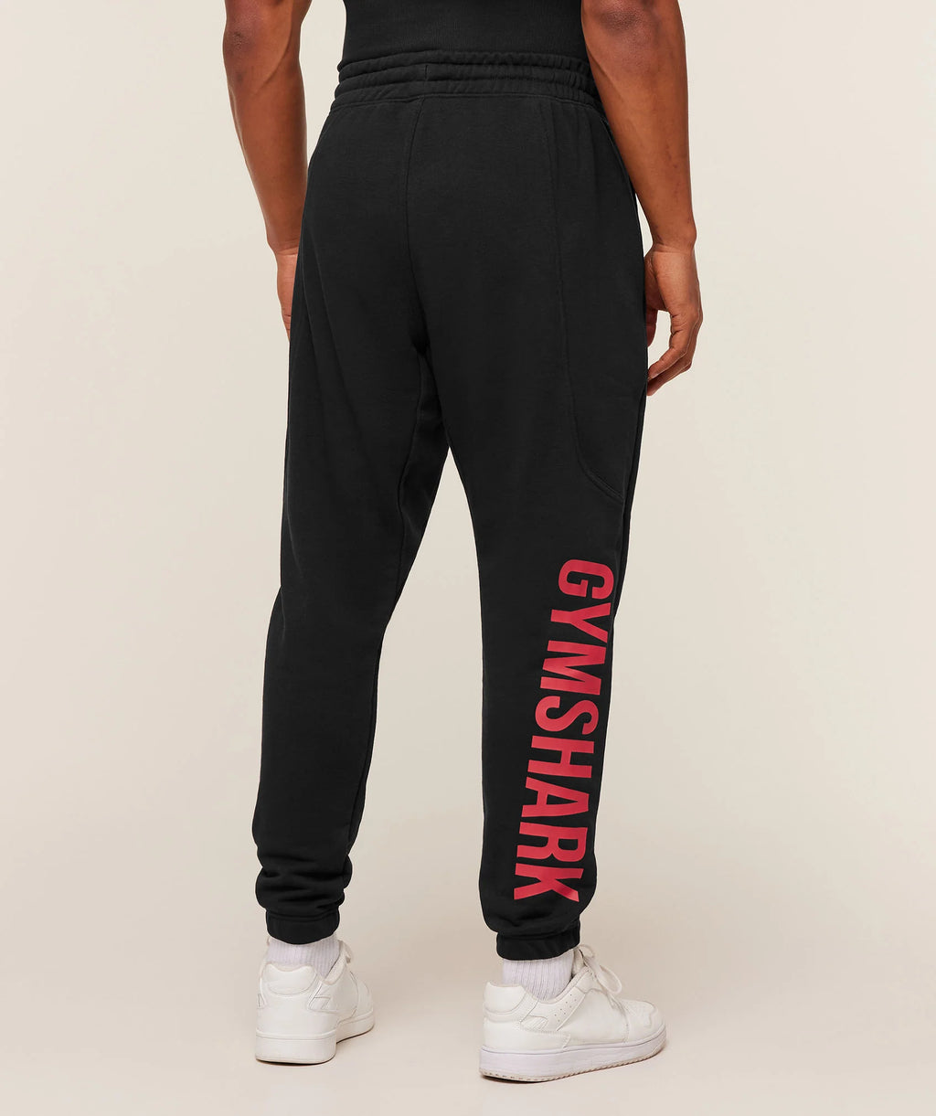 Gymshark Power Red Wordmark Black Jogger