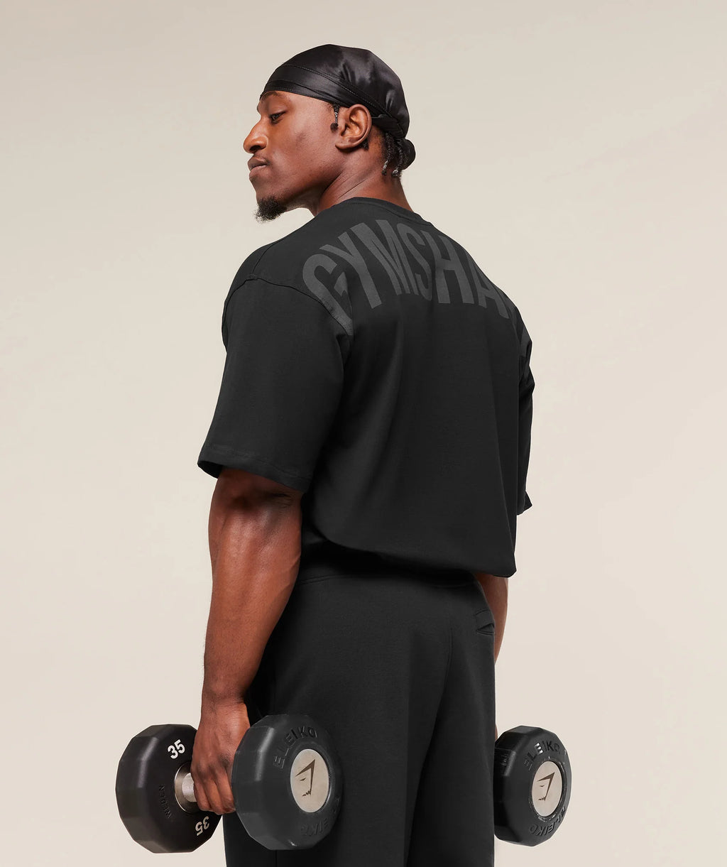 Gymshark Power T-Shirt - Asphalt Grey