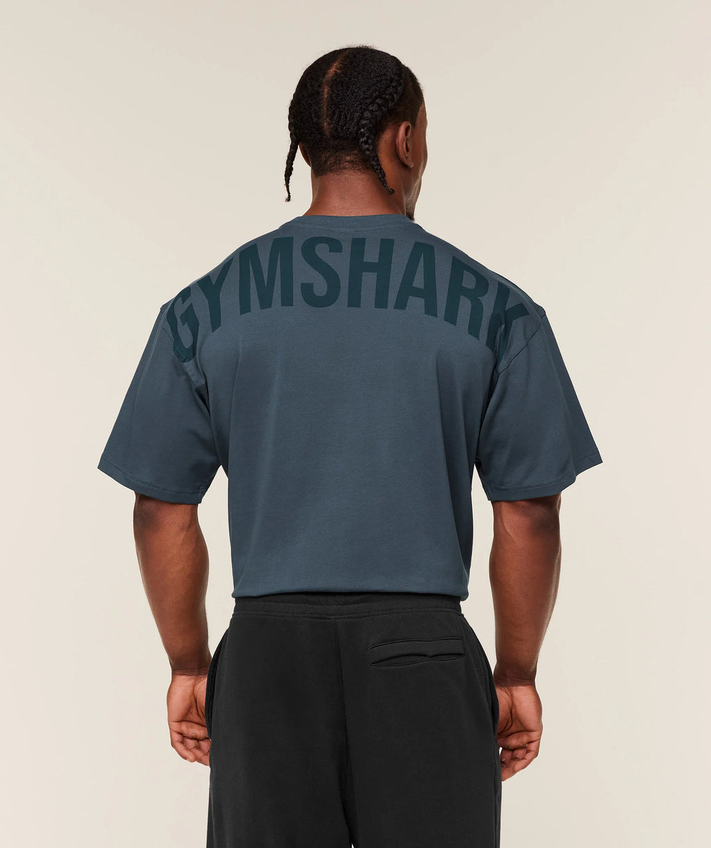 Gymshark Power T-Shirt - Stealth Blue