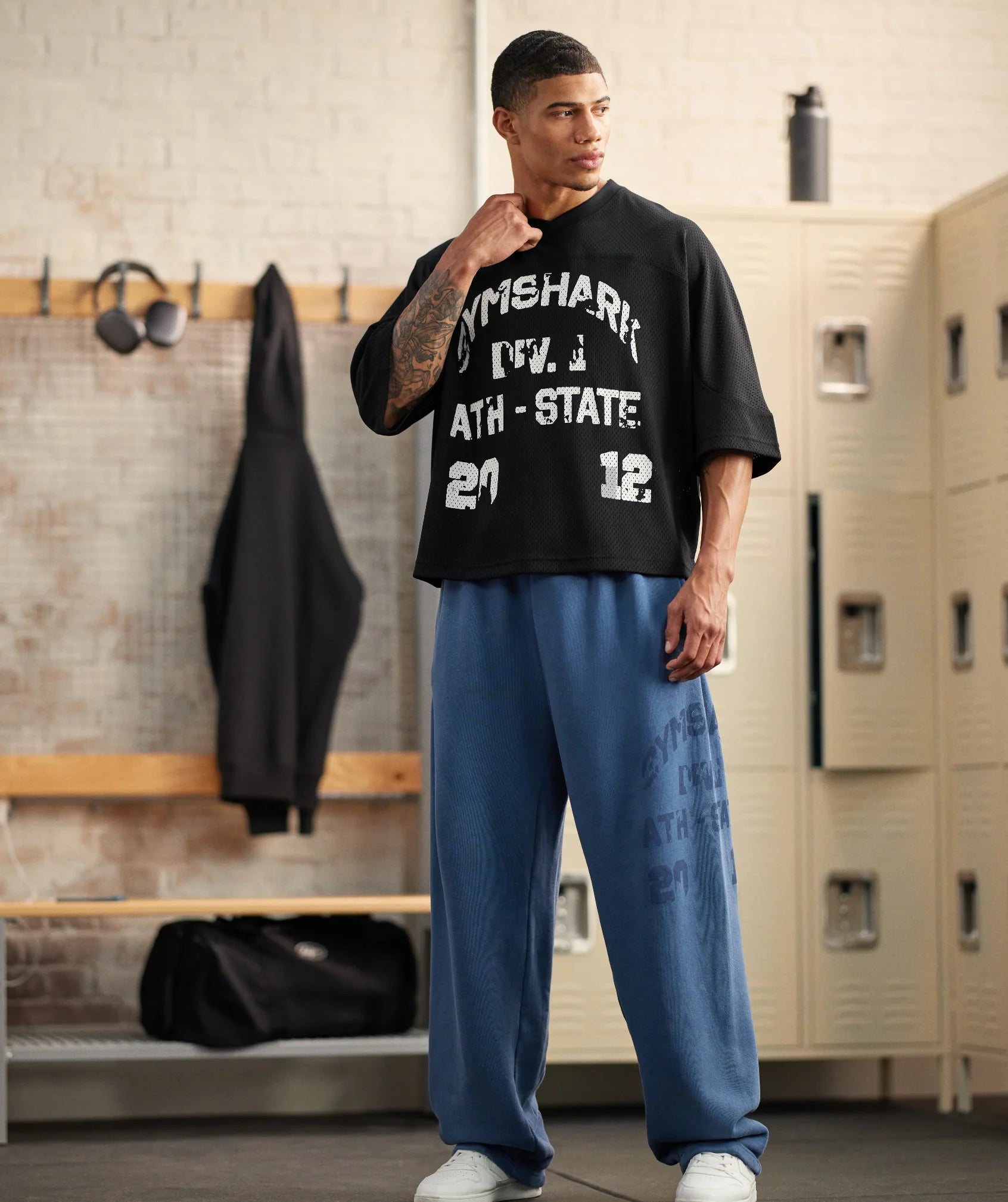 Gymshark Graphic Mesh Oversized T-Shirt