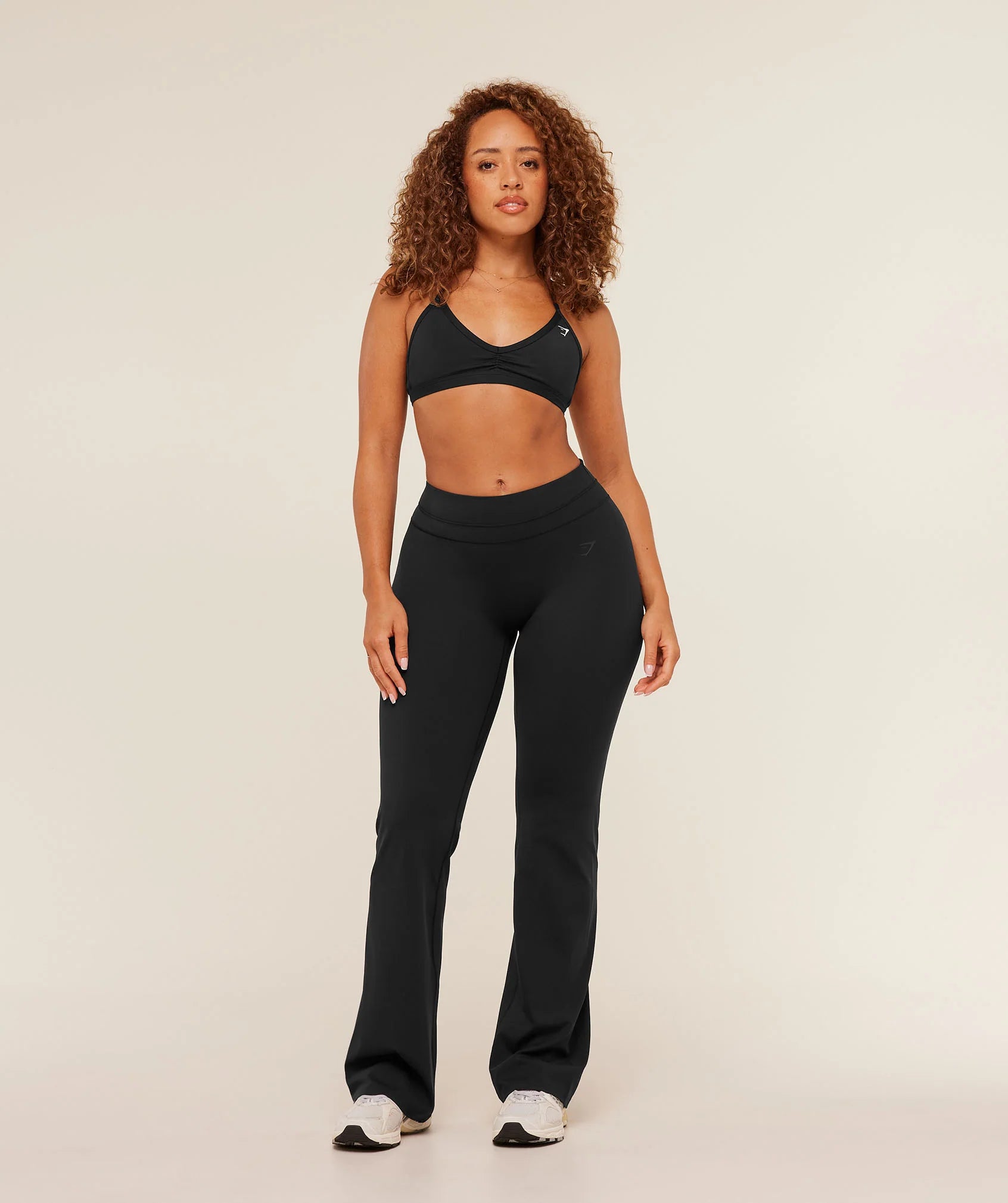 Gymshark Whitney Mid-High Rise Flared Leggings - Black