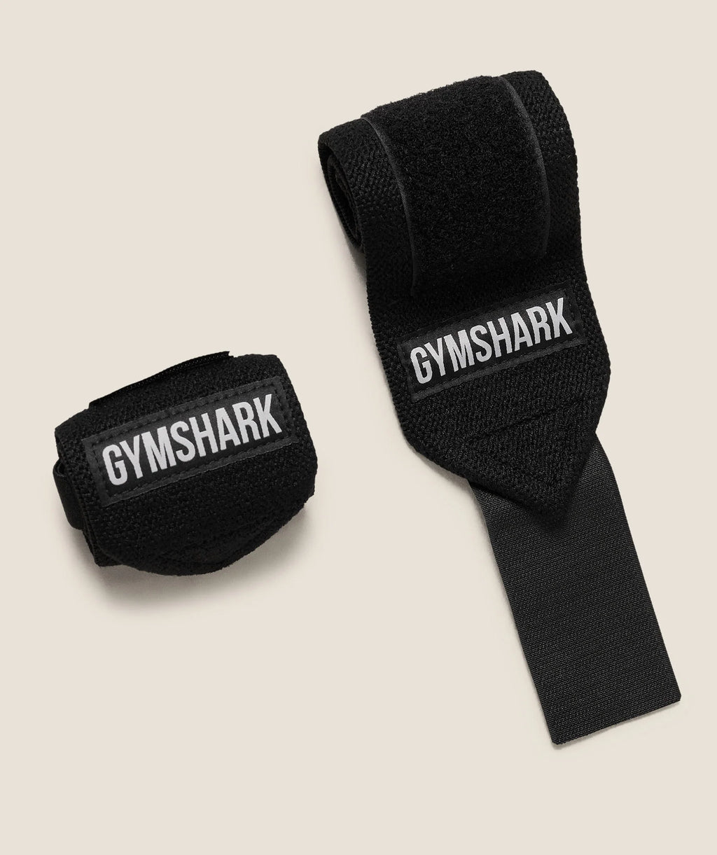 Gymshark Wrist Straps- Black