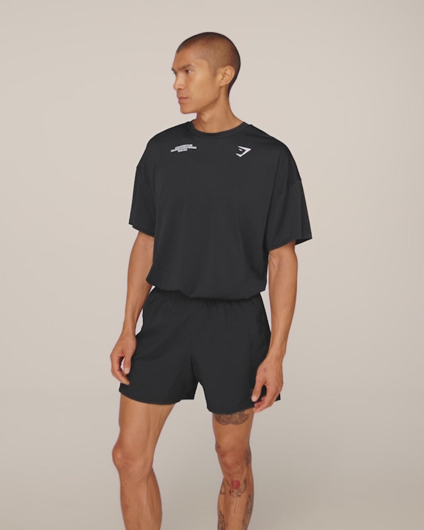 Gymshark Conditioning Club Oversized T-Shirt- Black